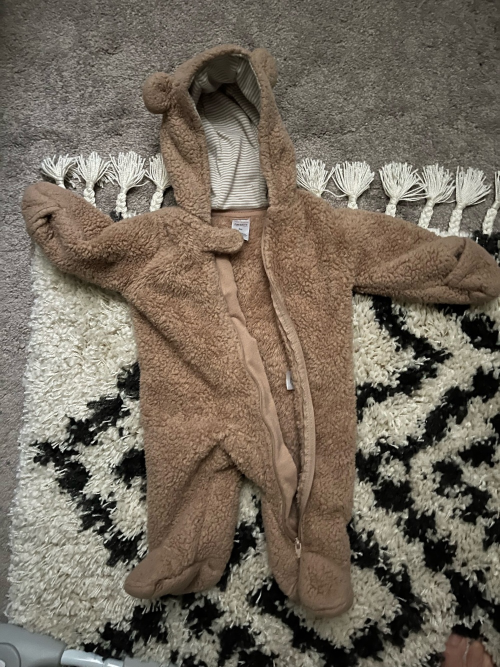 Carter's Tan Fleece Baby Bunting